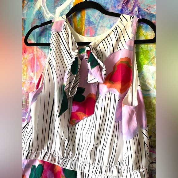 FUN Gorgeous Maxi Dress WEAR A PAINTING 🥰 Artsy elegant Flowy Floral 14 Rachel - Picture 6 of 9